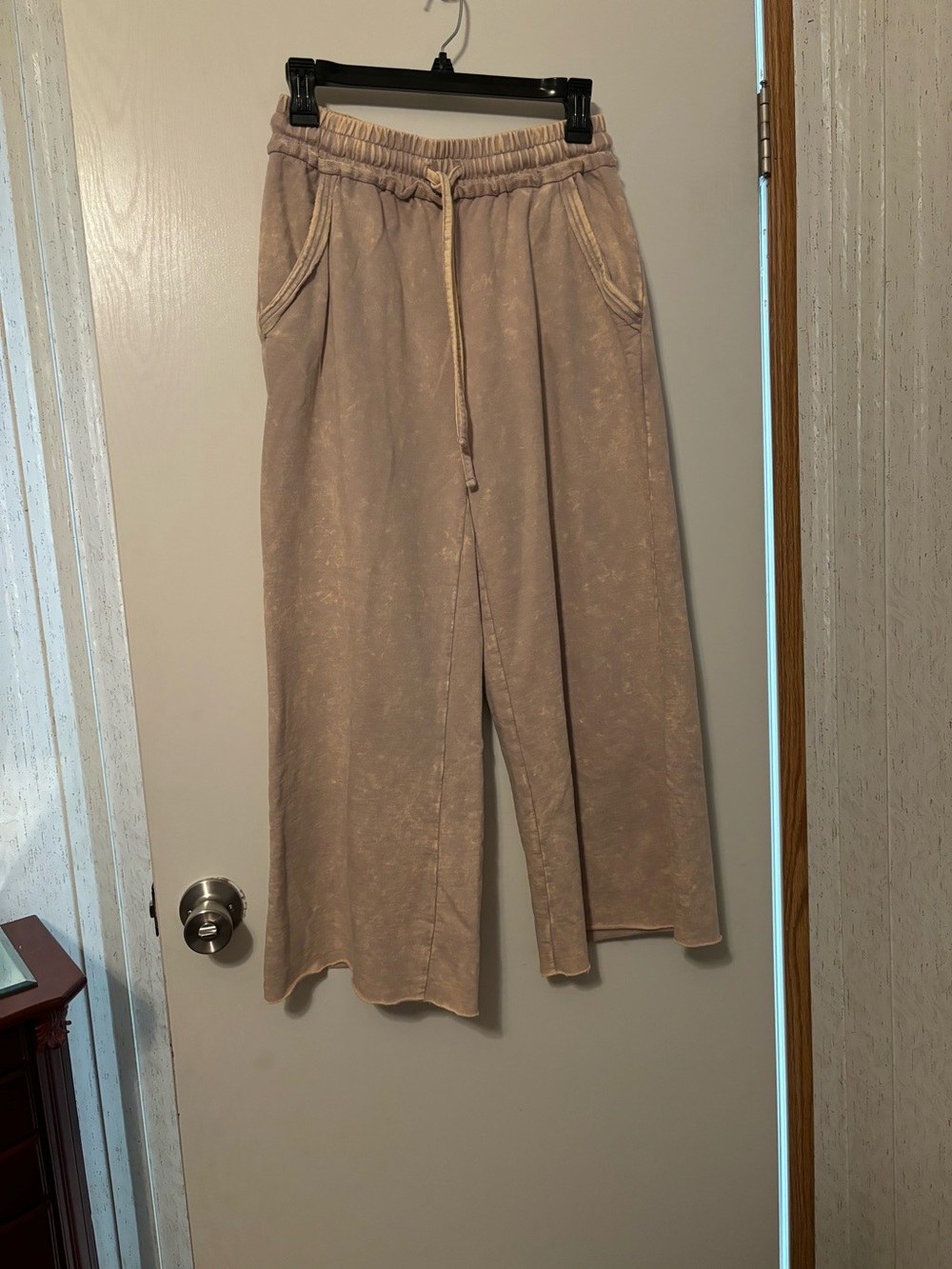 Zenana Outfitters Wide Leg Pants in Beige Taupe